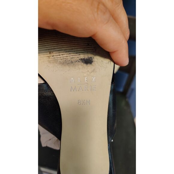 Alex Marie Women's Black 2" Heels Bow Tie Strap size 8.5 - Picture 3 of 8